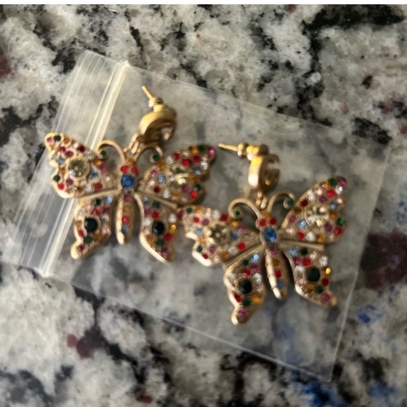 Gucci Butterfly Dangle Earrings - Picture 1 of 4
